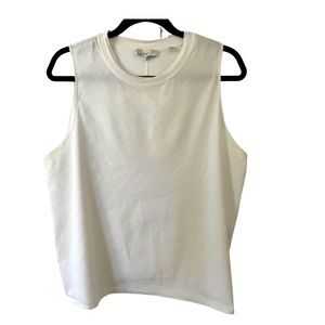Vince Cotton High Neck Tank Top